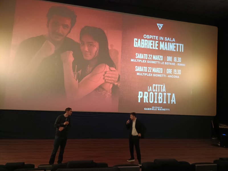 Gabriele Mainetti al Multiple Giometti di Ancona per la Città Proibita